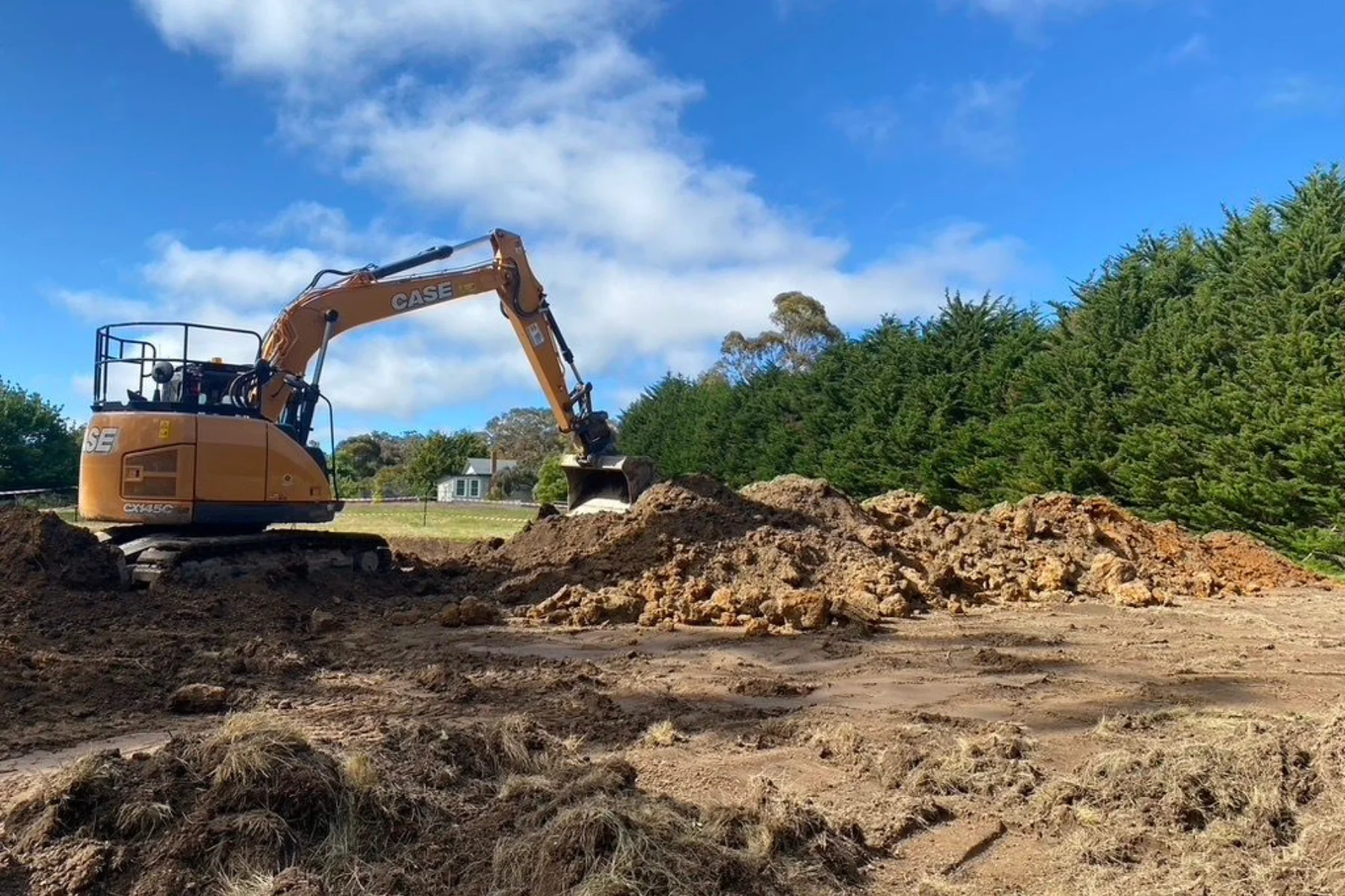 Excavation for basement construction